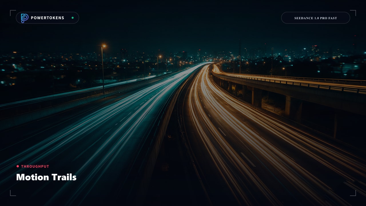 City light trails